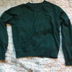 brandy melville forest green crewneck sweatshirt